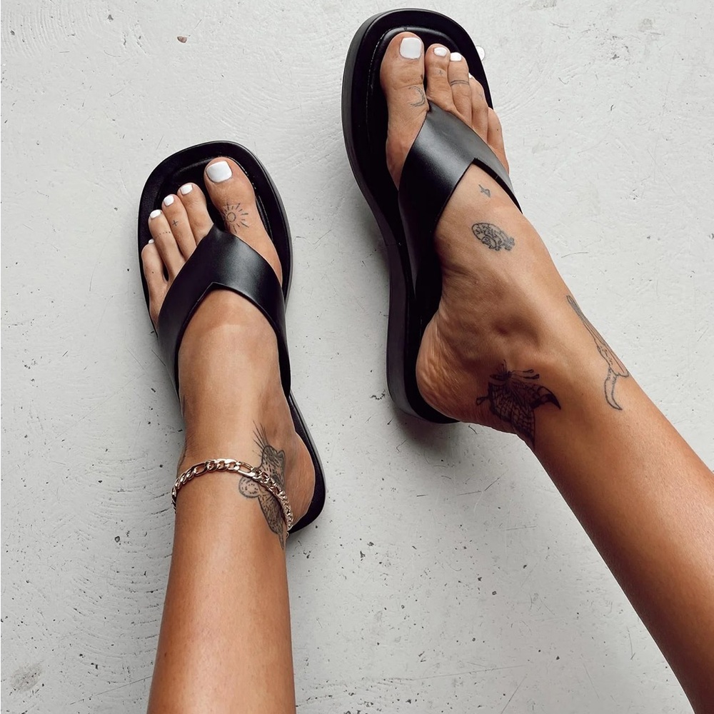 Princess Polly Tampa Sandals Black